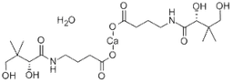 Calcium Hopantenate Hemihydrate structure