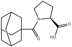 1-(1-Adamantylcarbonyl) proline 结构式